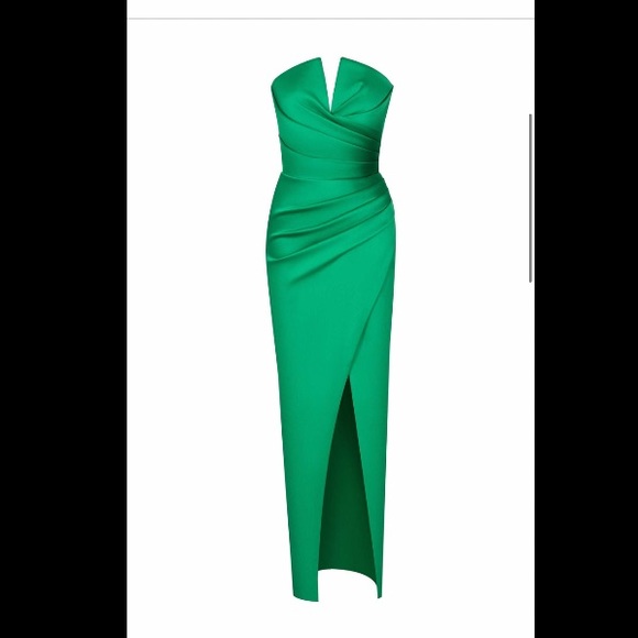 Rasario draped satin gown - Picture 5 of 9